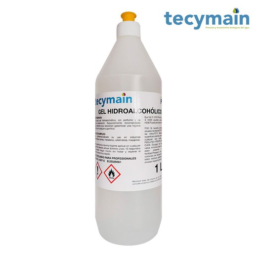 Gel hydroalcoolique 1 lt 70% alcool tecymain