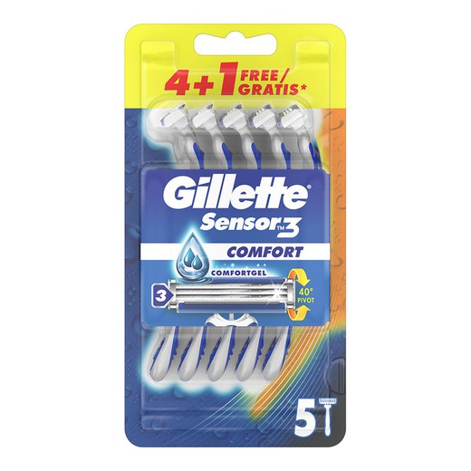 Sensor Gillete 3 conforto 4 + 1