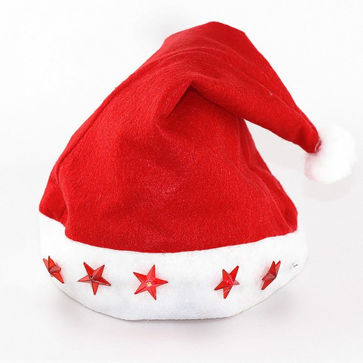 Gorro de navidad con luces led