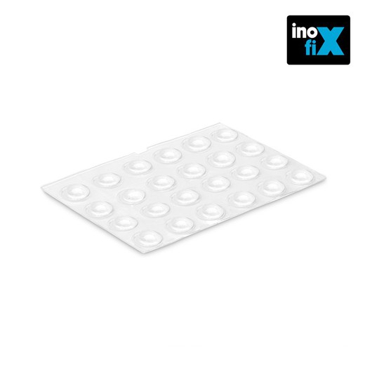 Gota autoadhesiva protectora ø8 x2,2 mm (blister 25 uni.) Inofixcolgador sobrepuerta blanco blister inofix