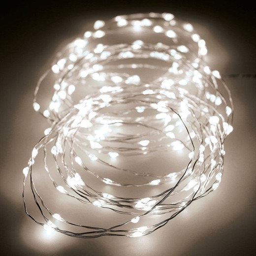 Guirlande clignotante micro led 900cm 180leds lumière chaude