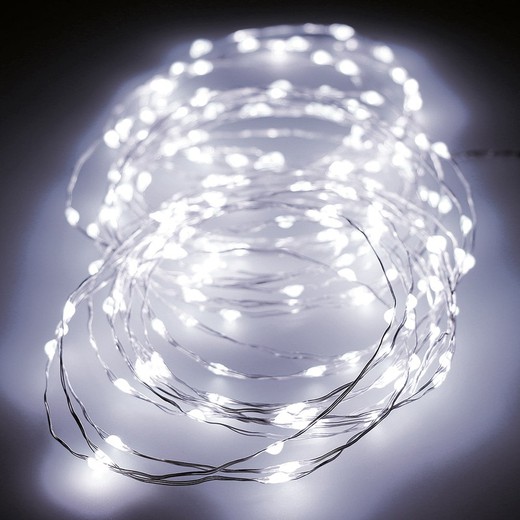 Guirlande micro led clignotante 900cm 180leds lumière froide