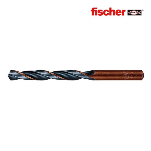 Pack 10 brocas metal f3 hss-r din338 7,0x69/109 negro 614139 fischer