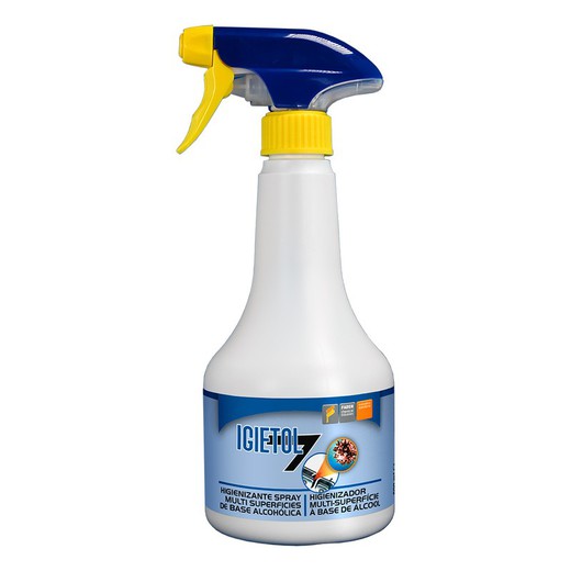 higienizante de amplio espectro igietol7 botella con pulverizador 500ml