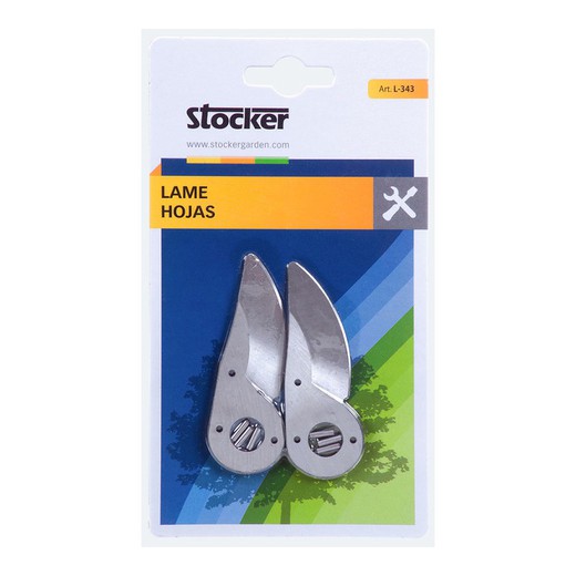 Hojas para tijera 2 pzs, en blister, para art. 79001, 79002. Stocker