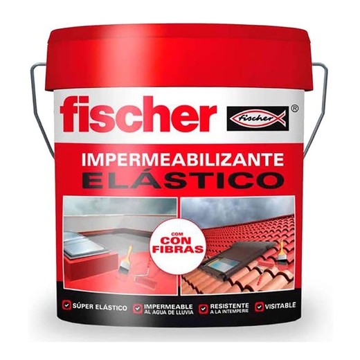 Impermeabilizante 15l. Gris con fibras 547154 fischer