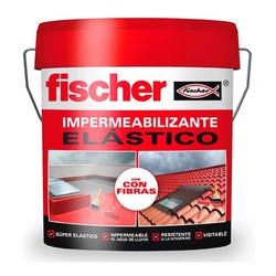 Impermeabilizante 15l.terracota con fibras 548714 fischer