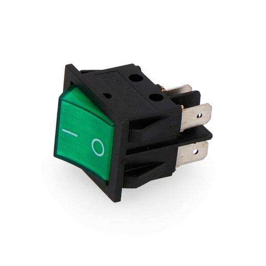 Interruptor bipolar 15a 250v verde