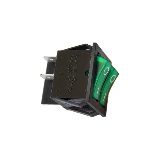 Double interrupteur 15a 250v vert