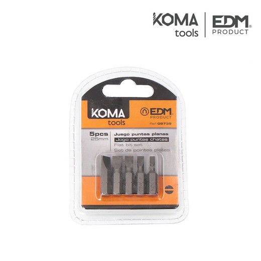 Conjunto de brocas planas 1 ferramentas Koma de 4 -5 peças x 25 mm