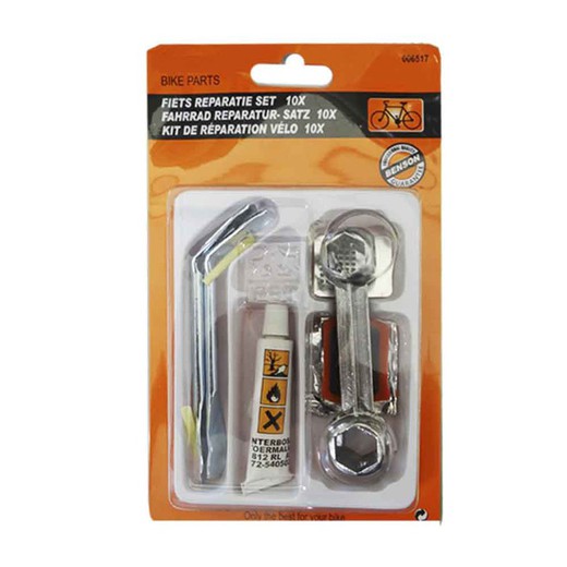 Kit basico reparacion bicicleta 10pcs