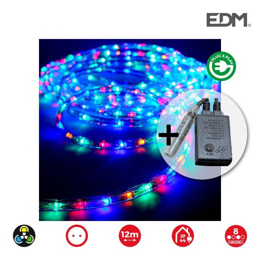 Kit flexiled 12mts multifuncion multicolor edm