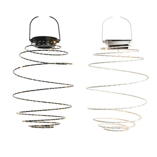 Lampe suspension led spirale solaire couleurs assorties