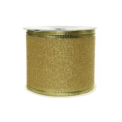 Laço com glitter dourado 270x6,3cm