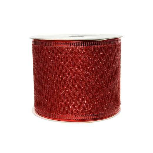 Laço de glitter vermelho 270x6,3cm