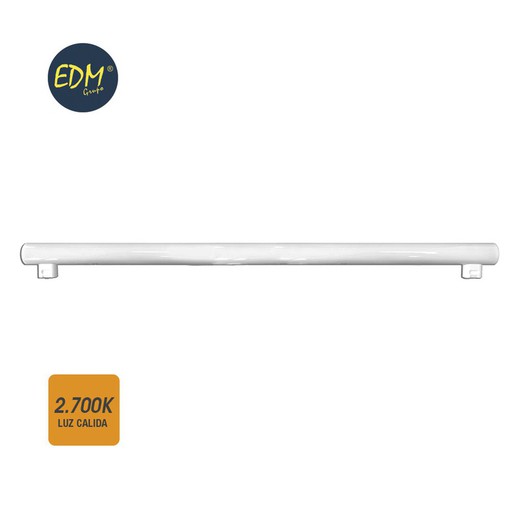 Linestra led 2 caps s14s 18w 1450 lm 2700k luz quente ø 3 x 100 cm edm