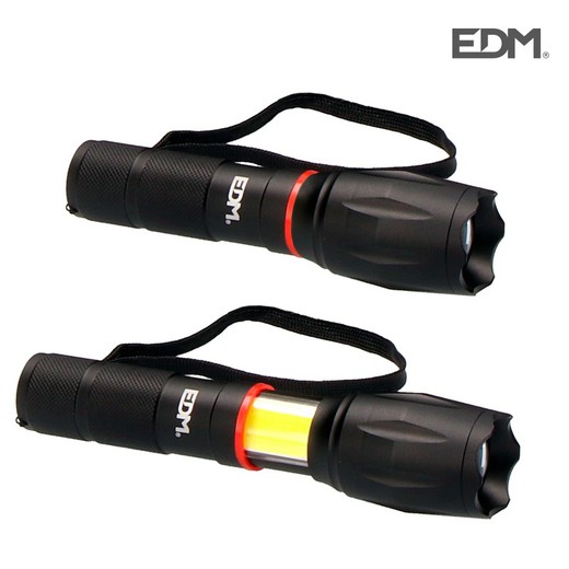 Tocha led xl led extensível frontal 200 lumens e lateral 120 lumens edm