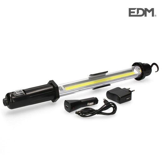 Lanterna portátil recarregável 5w 350 lumen edm