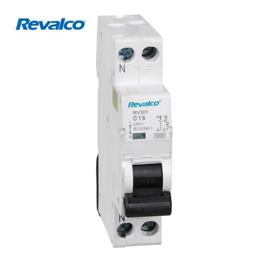 Revalco magnetotérmico 1 pólo + neutro 10a (estreito)