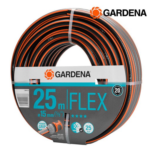 Manguera de riego flex ø15mm (5/8") rollo 25m. Gardena