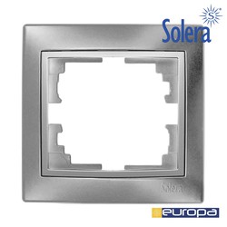 Marco para 1 elemento plata 83x81x10mm.s.europa solera erp71au