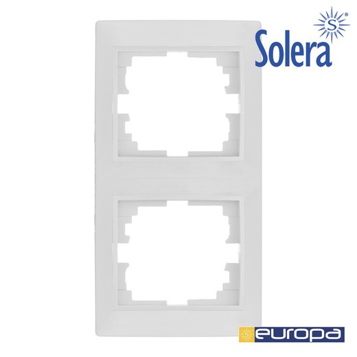 Marco vertical para 2 elementos blanco 81x154x10mm.s.europa solera erp62u