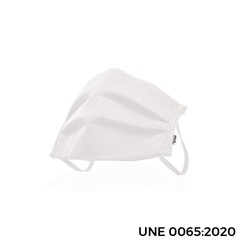 masque antibactérien réutilisable blanc