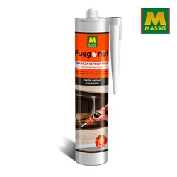 Mastic noir réfractaire 300 ml. Fuegonet massó