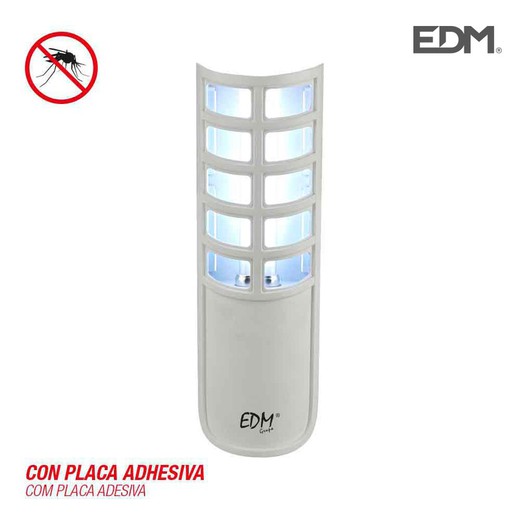 Mata insectos electrico 9w con placa adhesiva 220/240v