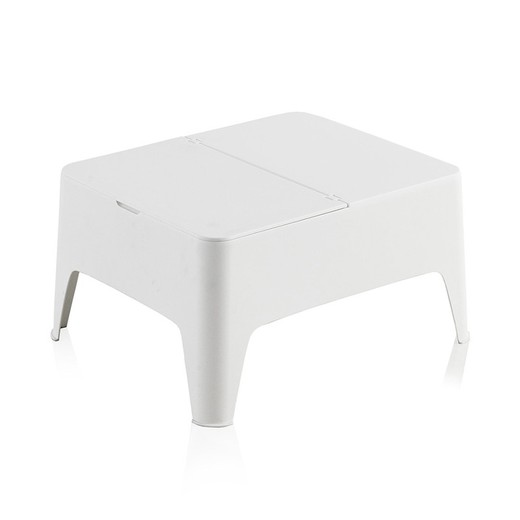 Mesa auxiliar color: blanco 58x48x30cm. Modelo: alaska sp berner