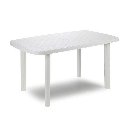 Table ovale blanche 137x85x72cm ipae progarden