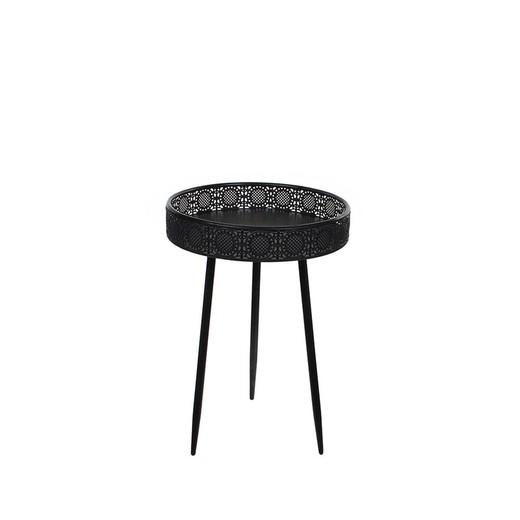 Mesa redonda modelo lagune metal-negro ø40cmxal58cm