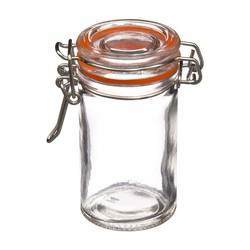 mini pot en verre hermétique 60ml