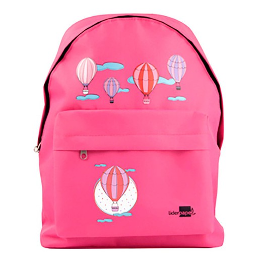 Mochila Escolar Liderpapel Mochila Globos Rosa 38x28x12cm