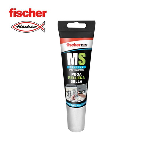 Ms sellante adhesivo transparente fischer 80ml