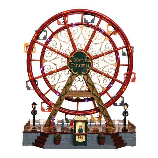 Grande roue avec mouvement et led 37x21x45cm