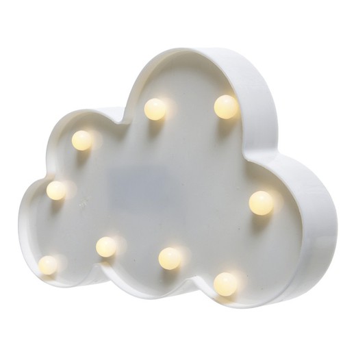 nuage blanc avec led