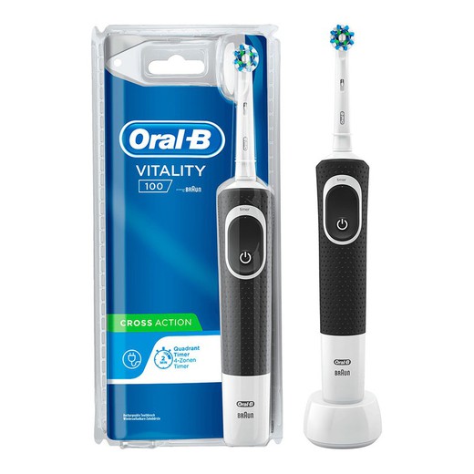 Oral b cepillo vitality 100 crossaction negro recargable