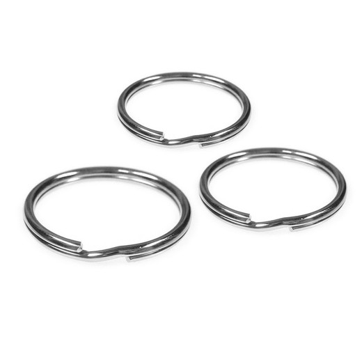 Pack de 20 anneaux métal pour clés diamètre 2,7cm