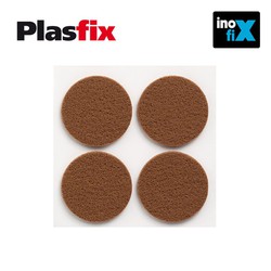 Pack 4 feutres synthétiques marron adhésif diamètre 38mm plasfix inofix