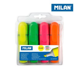 Pack de 4 fluorescents pointe biseautée milan