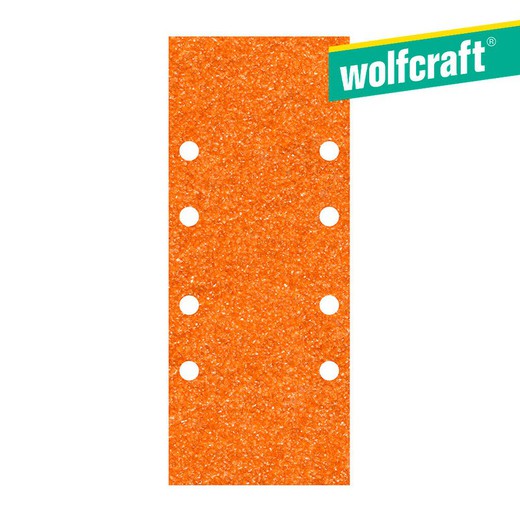 Pack 5 hojas de lija de corindón grano 120 perforadas 93x230mm 1963000 wolfcraft