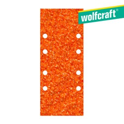 Pack 5 hojas de lija de corindón grano 40 perforadas 93x230mm 1961000 wolfcraft