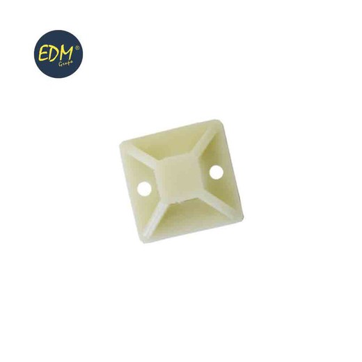 pack 50un base de ancoragem para flanges de 3,6 mm. Branco