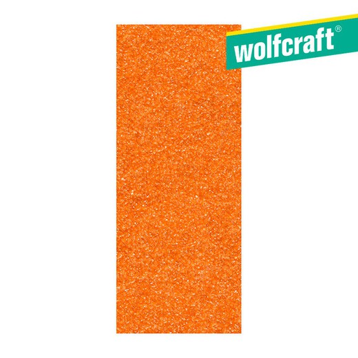 Pack 8 hojas de lija de corindón grano 120 sin perforación 93x230mm 2054000 wolfcraft