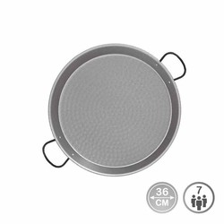 Panela de paella de aço polido para indução e fogão de cerâmica ø36cm (7 pessoas)