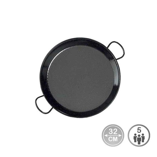 Panela de paella esmaltada para indução e vitrocerâmica ø32cm (5 pessoas)