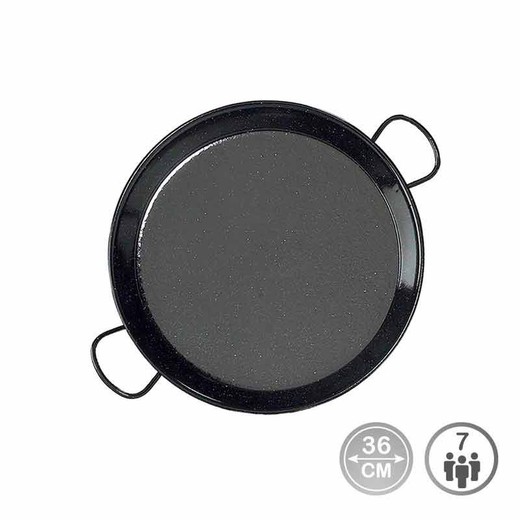 Panela de paella esmaltada para indução e vitrocerâmica ø36cm (7 pessoas)