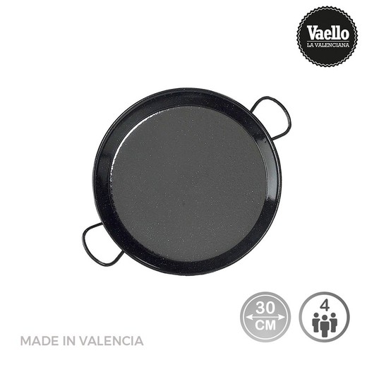 Paellera tradicional acero esmaltado ø30cm (4 personas)