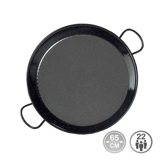 Panela de paella de aço esmaltado tradicional ø60cm (20 pessoas)